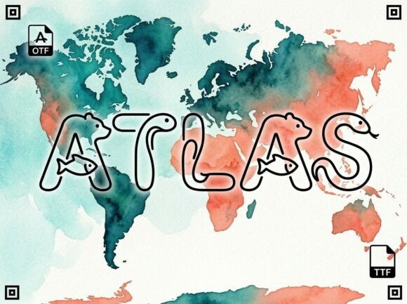 Atlas Font: A Bold Display Typeface for Headlines and Logos