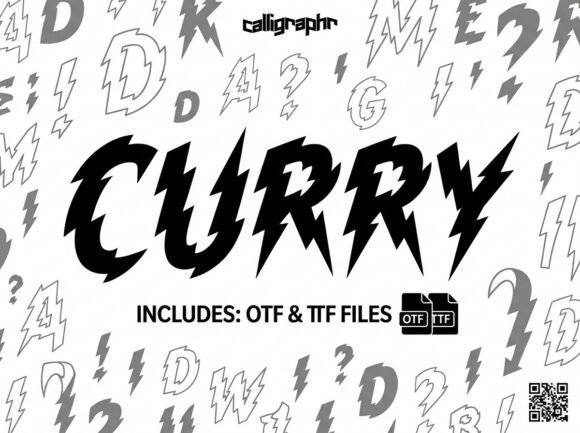 Curry: The Bold Display Font for High-Energy Designs