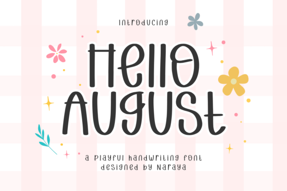 Discover the Playful Charm of the Hello August Font