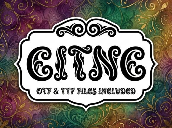 Eitne: A Stunning Decorative Display Font for Impactful Design
