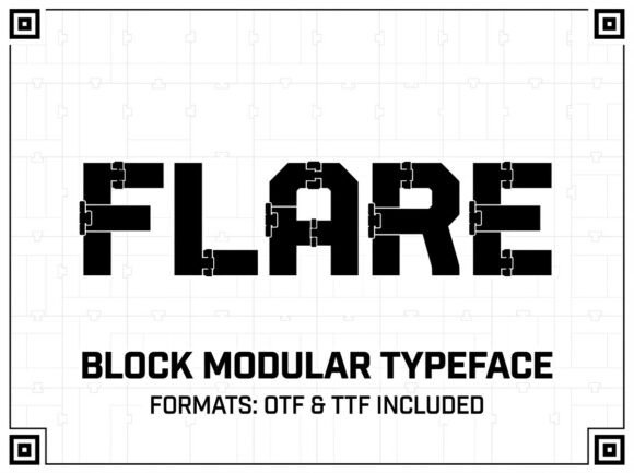 Flare: A Stunning Decorative Display Font for Bold Designers