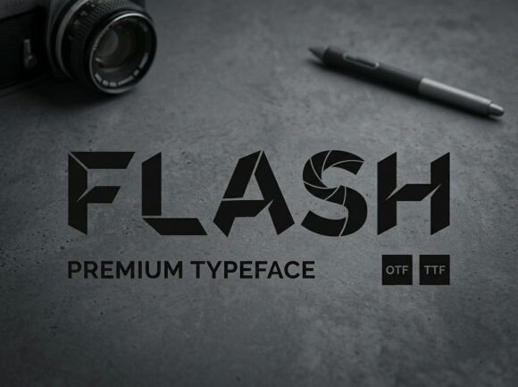 Flash: A Bold Display Font for Head-Turning Designs
