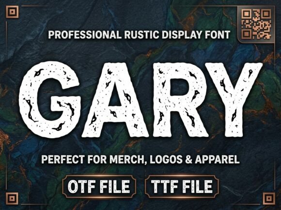 Gary: A Bold Decorative Display Typeface