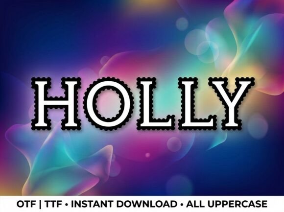 Holly: A Bold Decorative Font for Striking Designs