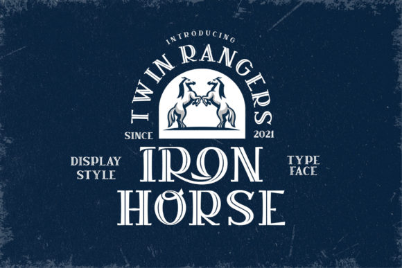 Iron Horse: Bold Vintage Display Font for Designers