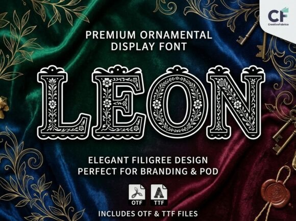 Leon: A Premium Font for Bold, Artistic Headlines