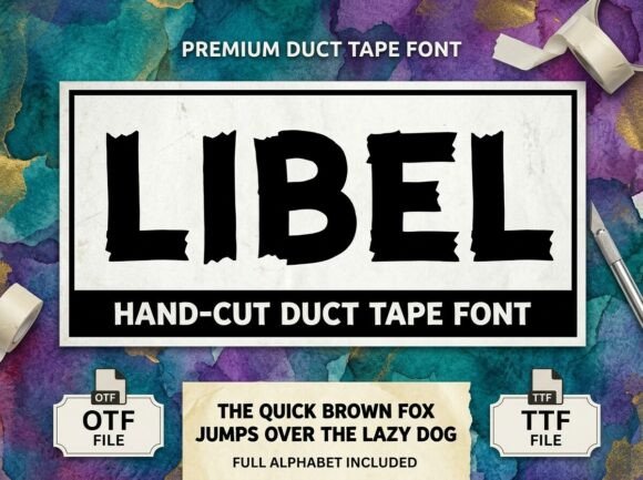 Libel: A Bold Display Font for Impactful Designs