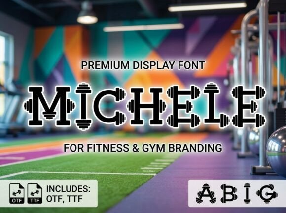 Michele: A Display Font for Bold, Artistic Headlines