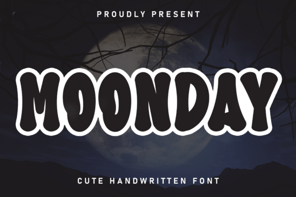 Moonday: A Charming Handwritten Display Font
