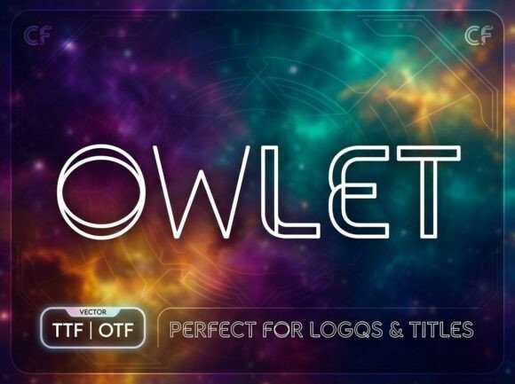Owlet: A Striking All-Caps Display Font for Bold Designs