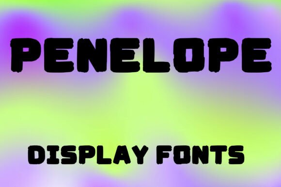 Penelope: A Bold Retro Display Typeface for Creative Projects
