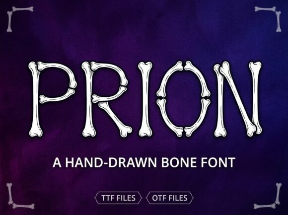 Prion: A Decorative Display Typeface for Bold Creators