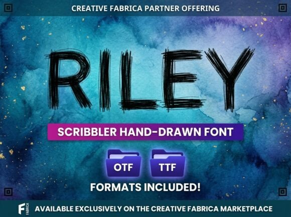 Riley: A Textured Font with Artistic Soul