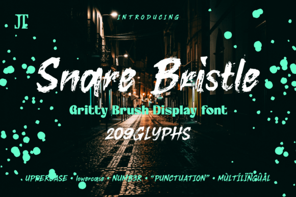 Snare Bristle: The Gritty Brush Font for Bold Design