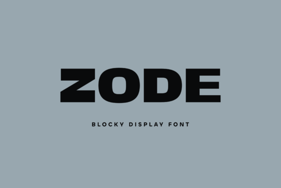 Zode: The Bold Display Font for Maximum Impact